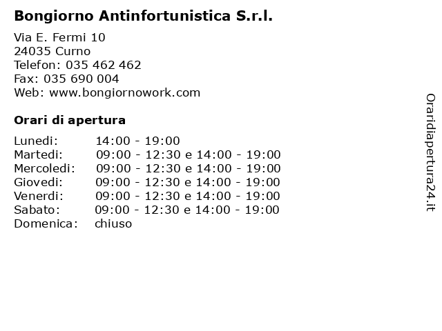 Bongiorno antinfortunistica 2024